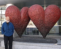 Jim Dine with Hearts, 2011