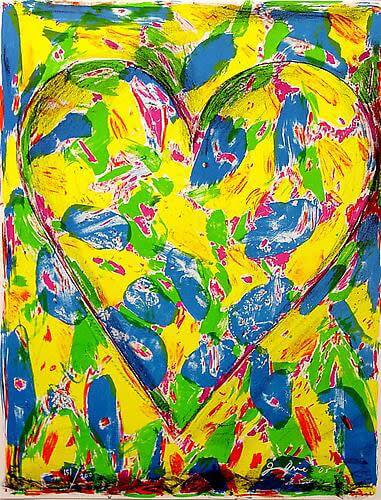 Jim Dine, The Blue Heart – 2005, Lithograph in 7 colors, 25-1/2 X 19-1/2 in., Edition of 200