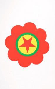 Polly Apfelbaum The Kurdistan Worker’s Party (Flags of Revolt and Defiance)-2006 Color Silkscreen Edition of 27, 30 X 19 in.