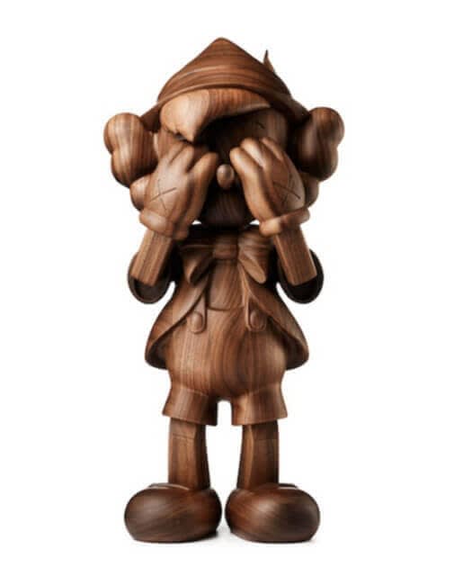 KAWS Pinocchio, 2017 Wood 15.35h x 7.48w x 7.09d in Edition of 100