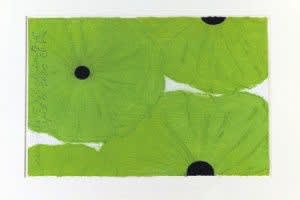 Donald Sultan Green Flowers Work from art’otel Budapest
