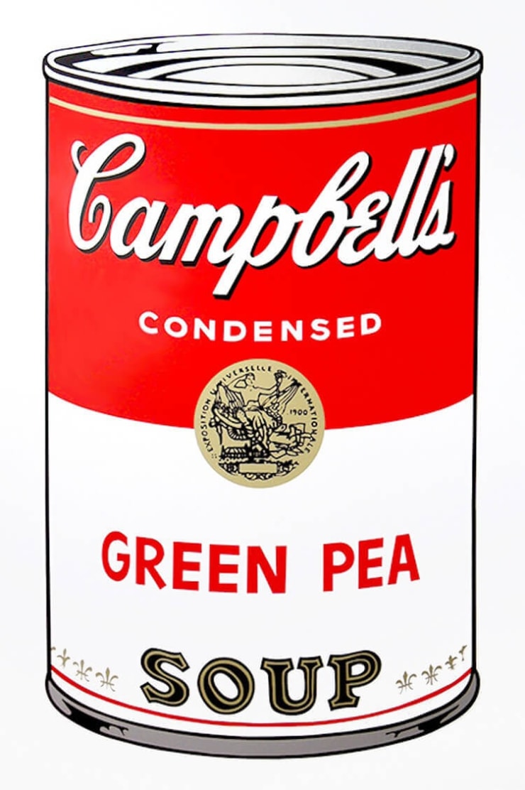 Andy Warhol Campbell’s Soup / Green Pea F&S ll.50, 1968 Screenprint 35h x 23w in 240/250