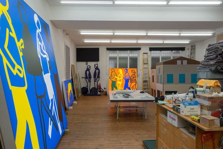Julian Opie’s London studio, 2021 © Julian Opie