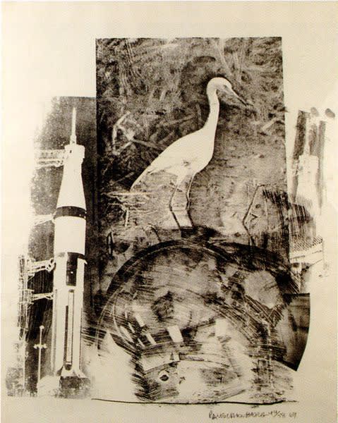 Robert Rauschenberg, Horn (Stoned Moon Series), 1969. Lithograph