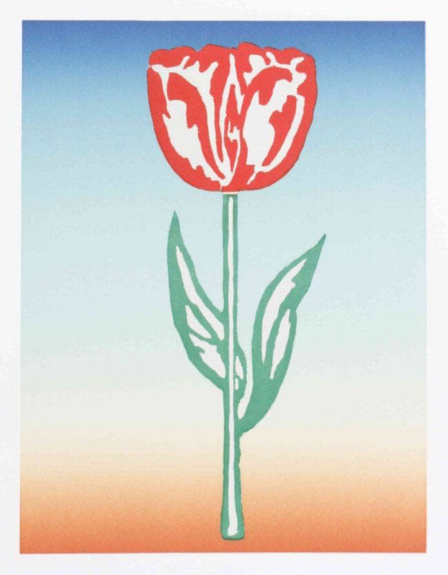 Donald Baechler Days of the Week-6.1994 Color woodcut 15h X 11.5w in. Edition of 50
