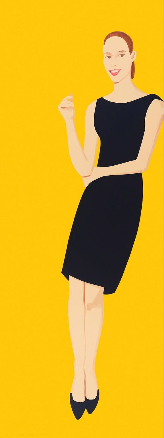 Alex Katz Ulla from Black Dress, 2015 31 color silkscreen 80h X 30w in. Edition of 35