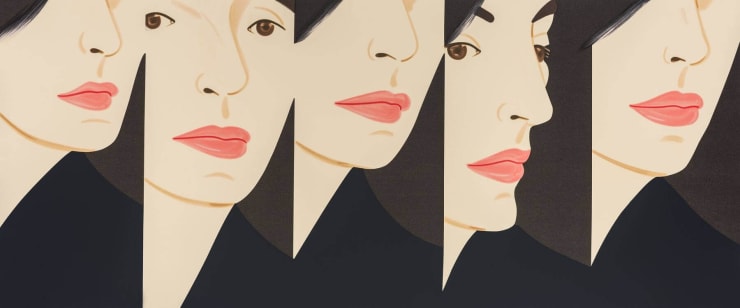 Alex Katz Vivien 5X, 2018 Screenprint 48 x 96 inches Edition of 60 For sale at VFA