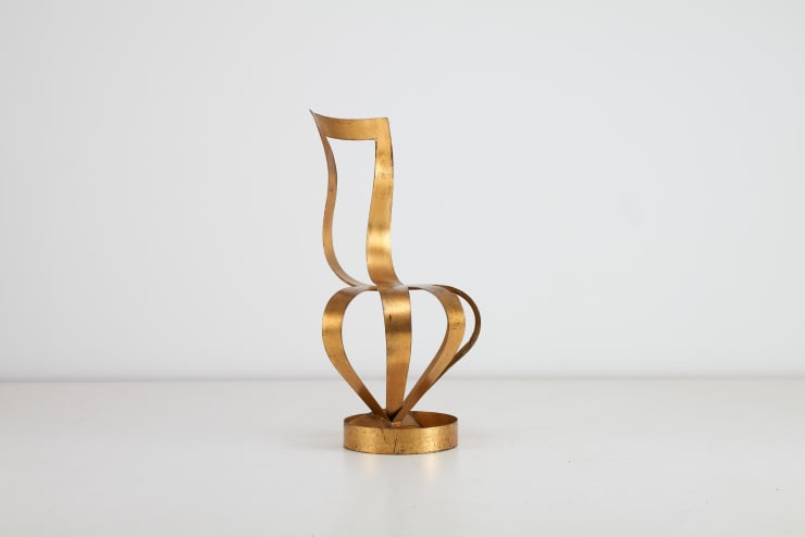 Vintage gold crown chair designed and made by Tom Dixon London