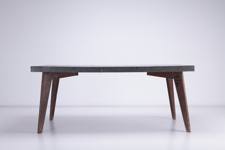 Vintage Pierre Jeannere Work Table metal zinc top London