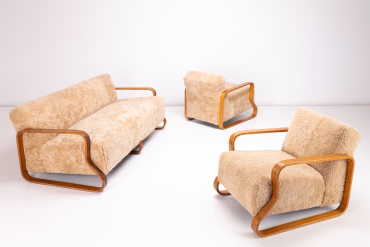 VIntage Alvar Aalto, Paimio Seating Group Model 44 & Model 544 London