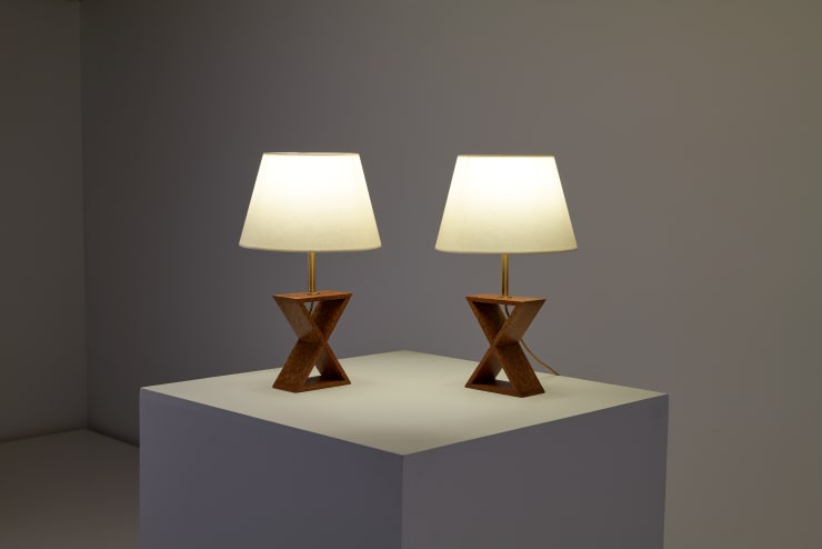 Vintage Jean Michel Frank, Pair of table lamps London