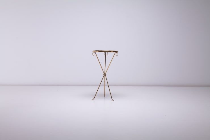 Jean-Michel Frank, Guideron Table, 1938-39 Brass, Made for and from the Sans Souci Palace, Buenos Aires Produced by Comte, Argentina Together with a certificate of authenticity from the Comité Jean-Michel Frank. Front view