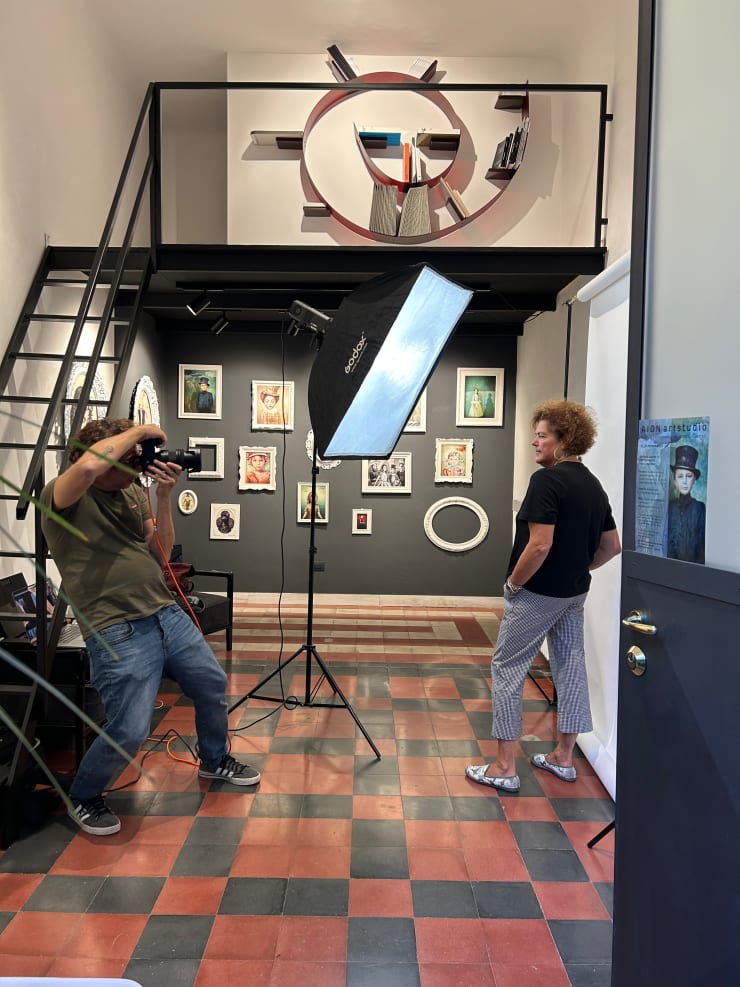 Photo shoot: Duglas Andreettii at work