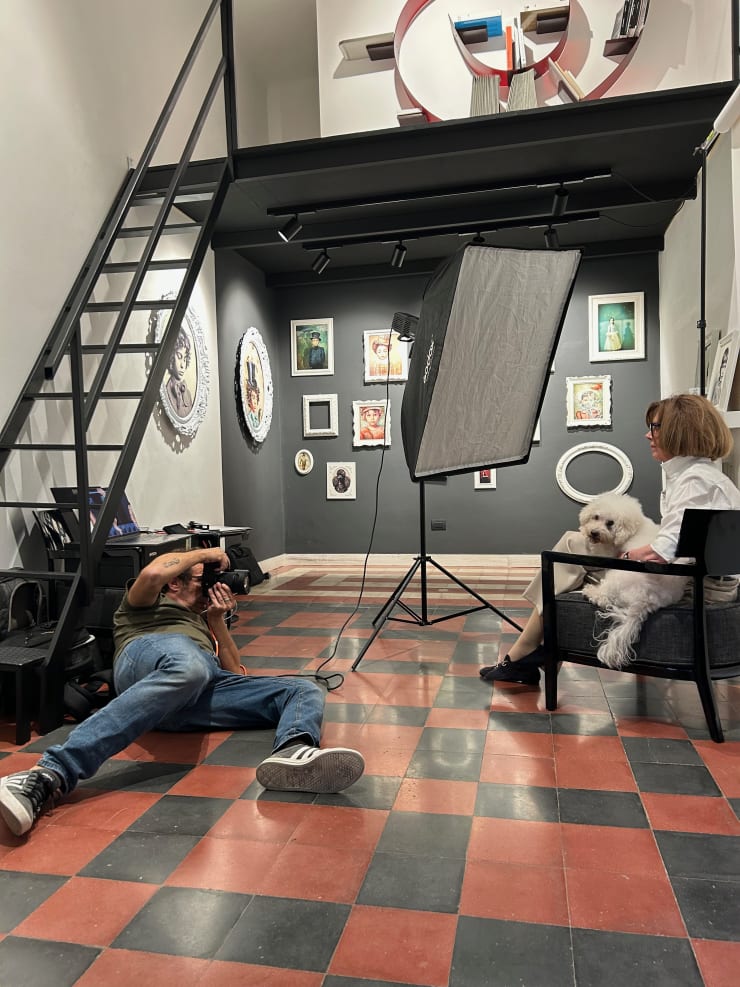 Photo shoot: Duglas Andreettii at work