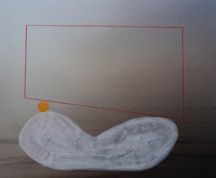 Growing Organism, 2024 Photograph printed on cotton paper with color pencil, acrylic and gouache paint 36 x 40 in 92 x 102 cm