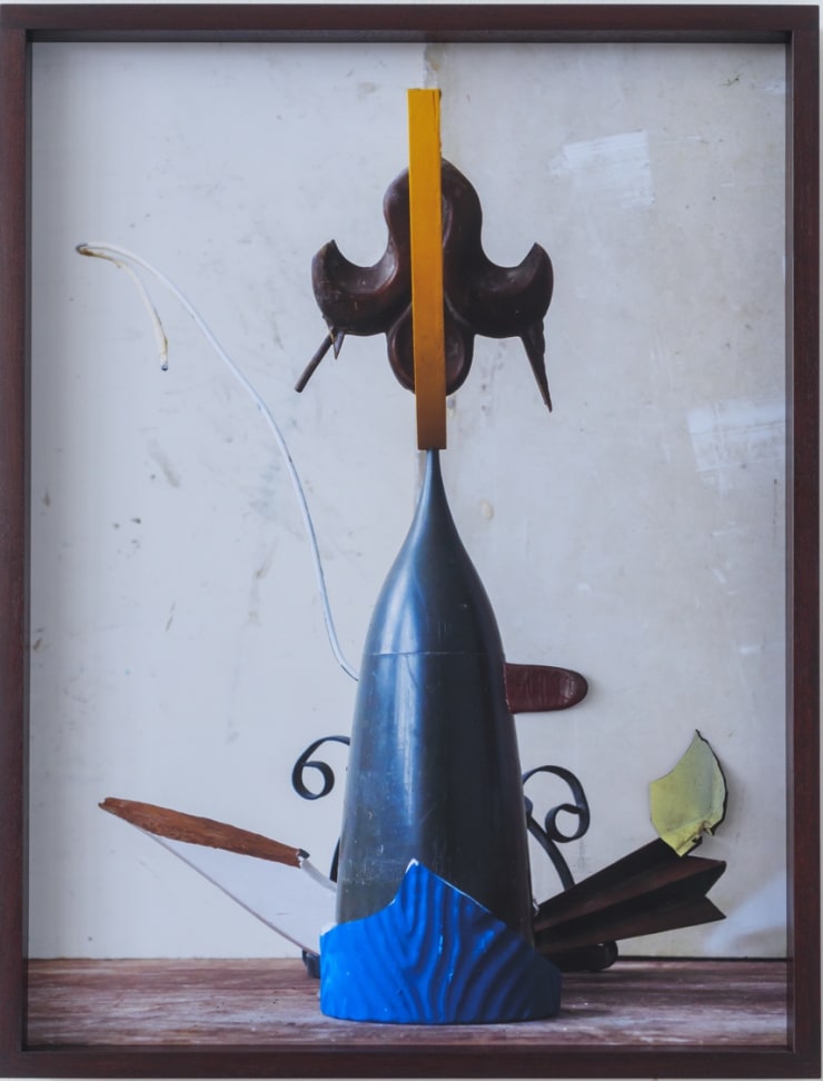 Thorsten Brinkmann Symellie, 2024 Archival Pigment Print, Color, and Found Objects 26 3/8 x 19 3/4 x 2 in 67 x 50 x 5 cm