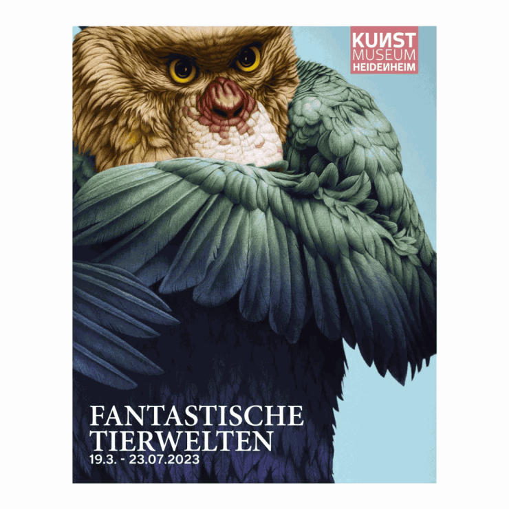 Eckart Hahn in the exhibition Fantastische Tierwelten at the Kunstmuseum, Heidenheim, Germany