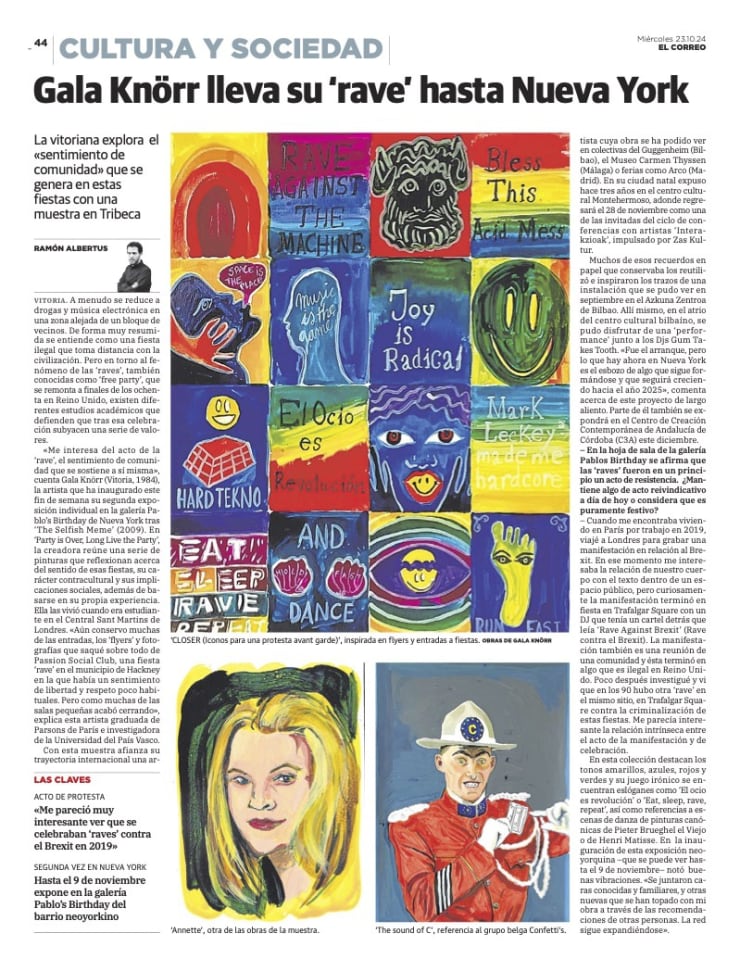 "Gala Knörr lleva su 'rave' hasta Nueva York"