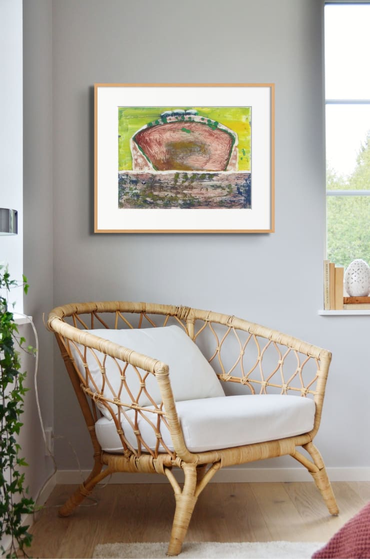 Katherine Bradford Ferry Boat Stacks, 2013 Signed, Dated and Numbered by the Artist Watercolor Monotype 16" x 18"