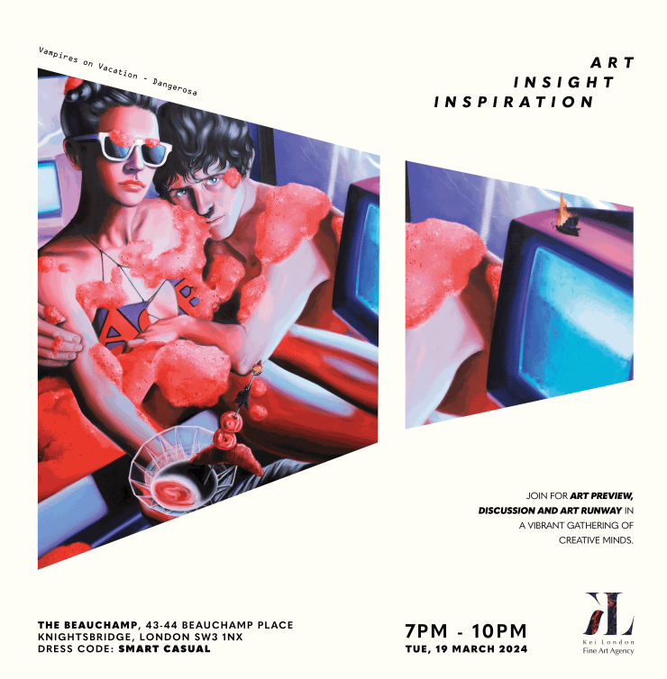 Kei London Event Flyer, designed by Tung Le