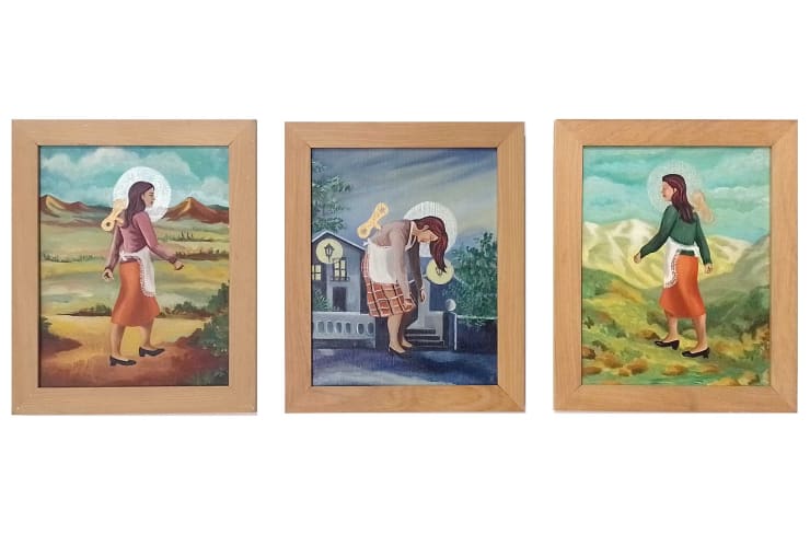 BRUNA TRUFFA Sin título, 2005 Óleo sobre tela 27 x 33 cm c/u