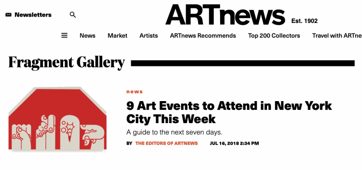 9 Art Events to Attend in New York City This Week