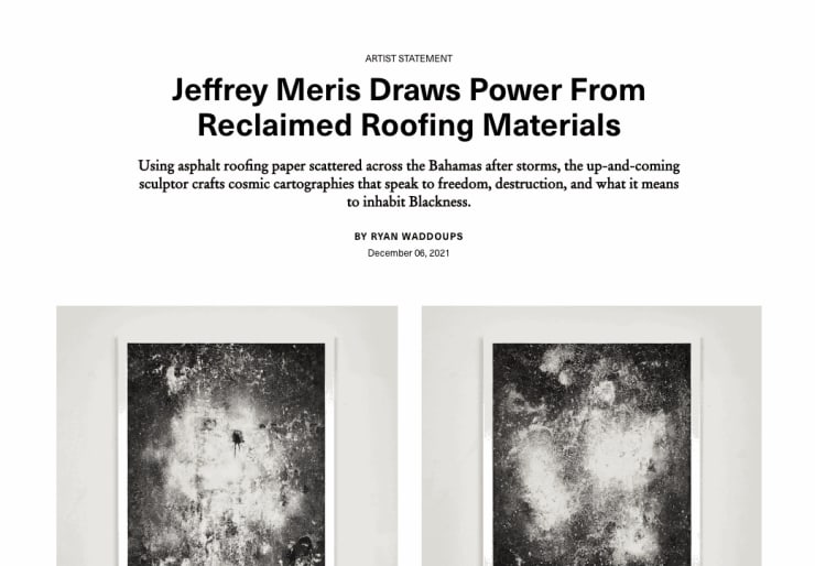 Jeffrey Meris Draws Power From Reclaimed Roofing Materials