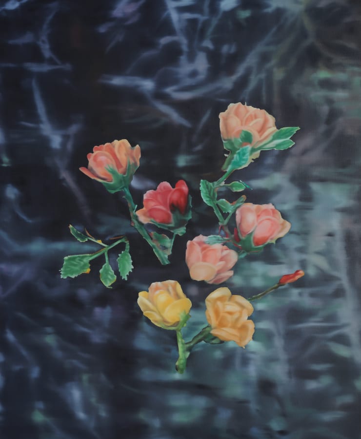 Martina Grlić Plastic flowers II, 2023 Oil on canvas 66 x 55 in | 170 x 140 cm (MG001)