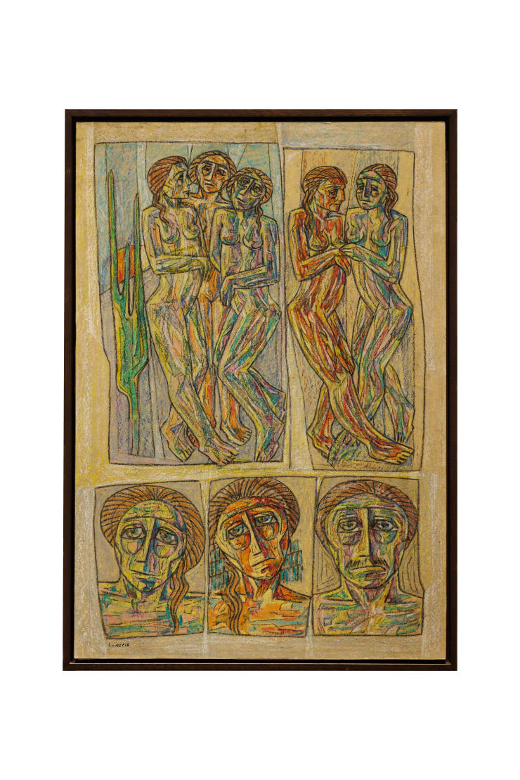 Untitled, 1980-1985 Pastel on Wood 85 x 58 cm Courtesy of Ayyam Gallery