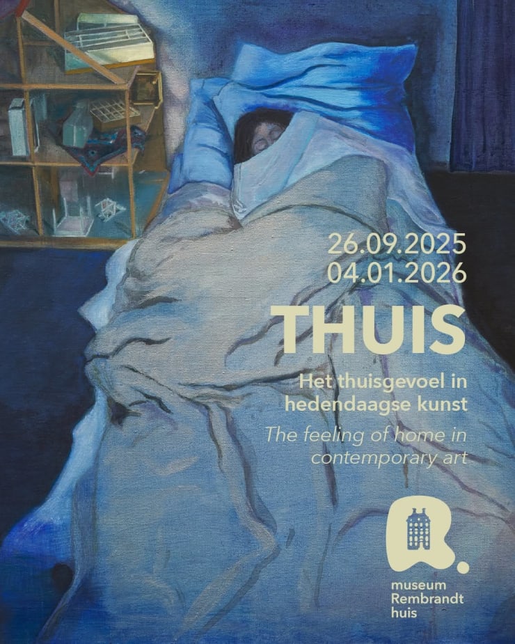 Sadik Kwaish Alfraji at the Museum Rembrandt Huis, Amsterdam, Netherlands