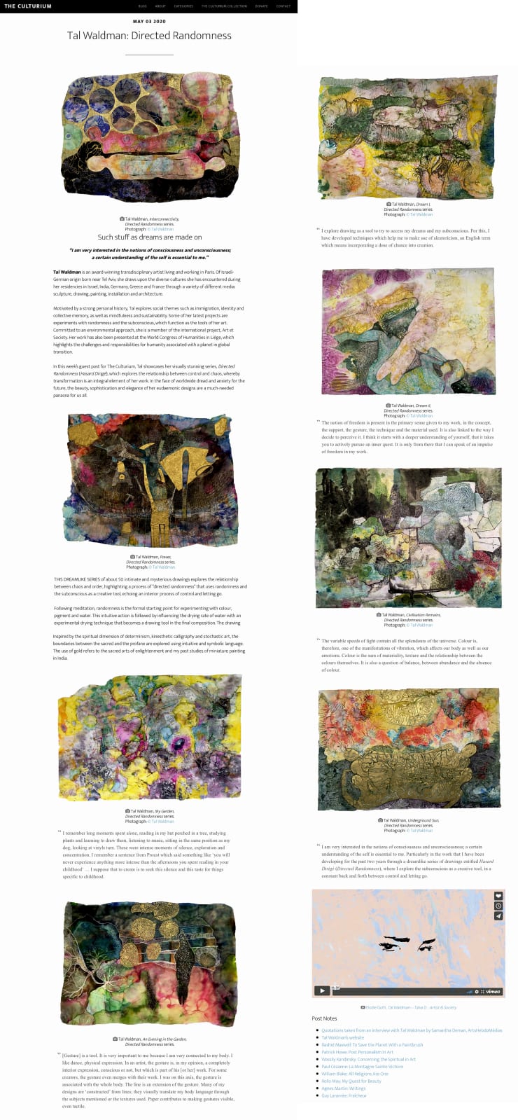 TAL WALDMAN DIRECTED RANDOMNESS – SUCH STUFF AS DREAMS ARE MADE ON