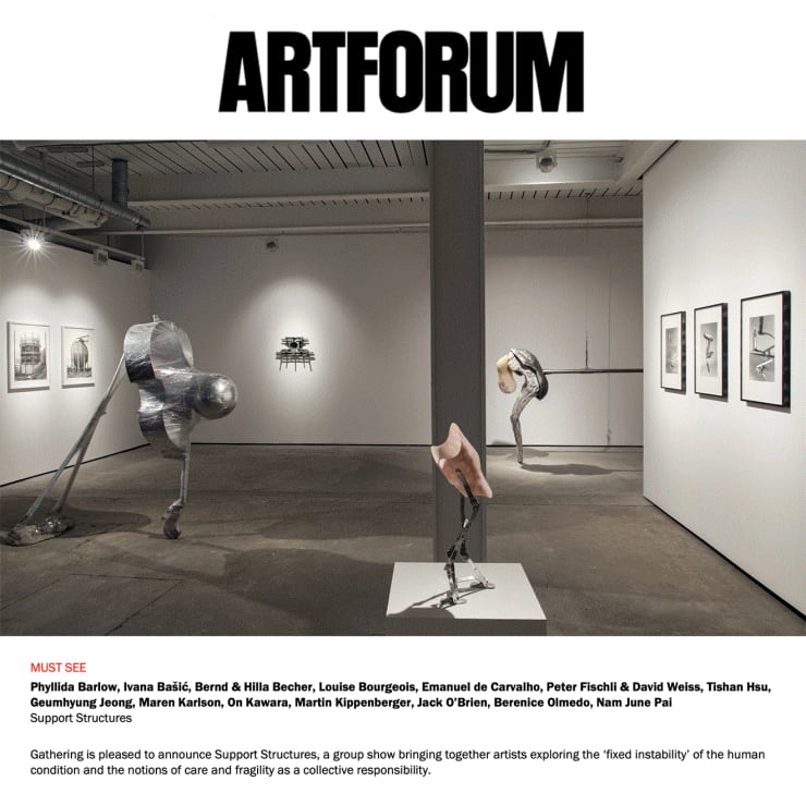 ArtForum names Support Structures a 'Must See' exhibition
