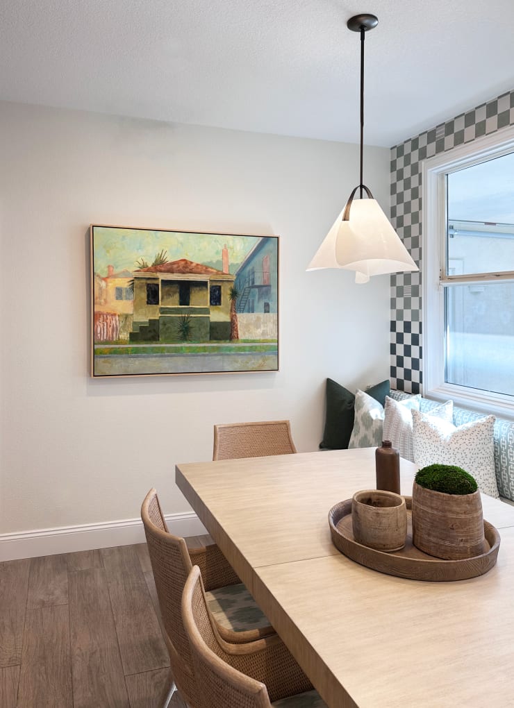 Randy Akers artwork in home purchased through Kennedy Contemporary art gallery