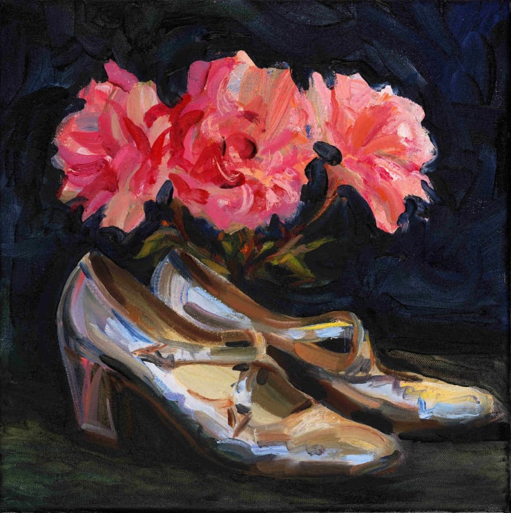 Silver Heels Pink Roses