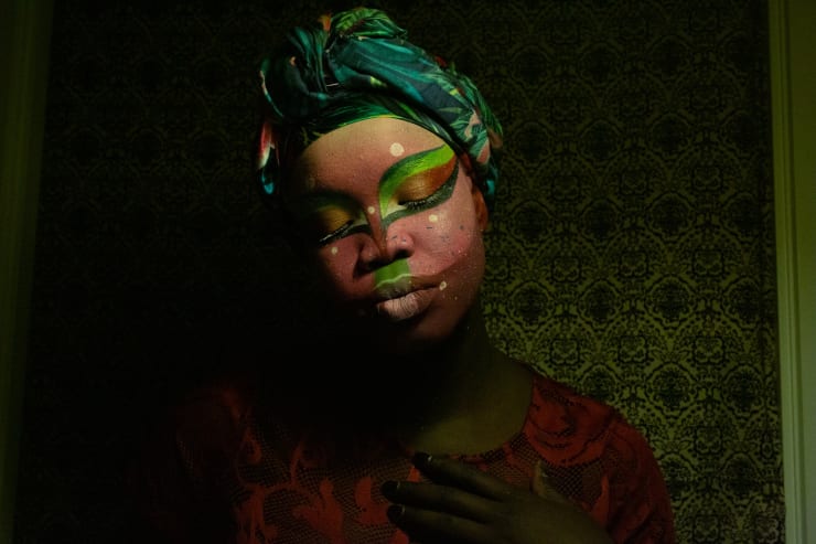 Atong Atem, Untitled, 2019, Print on Velvet.