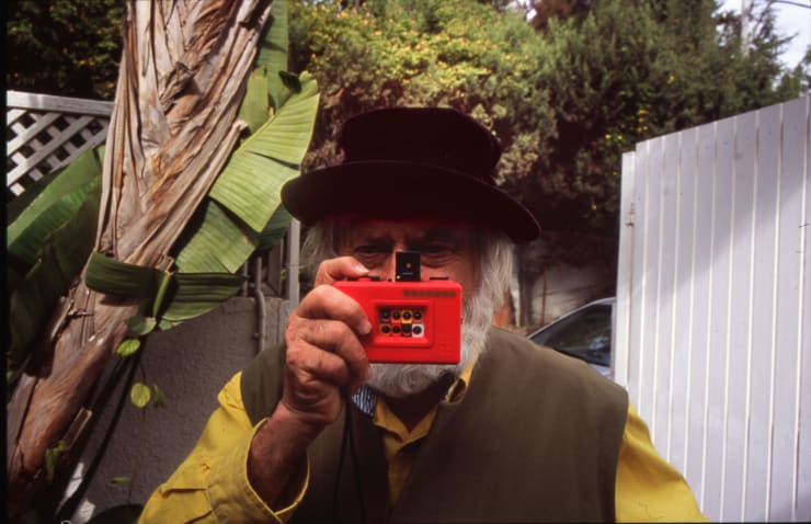 Yaacov Agam at Yossi Sadeh's house, ISRAEL, 2005 BAM2005000K005(W03400C)