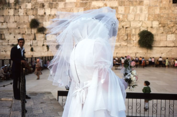 Wedding near the Western Wall, Old City of Jerusalem, ISRAEL, 1978 BAM1978061K016(W01455B)