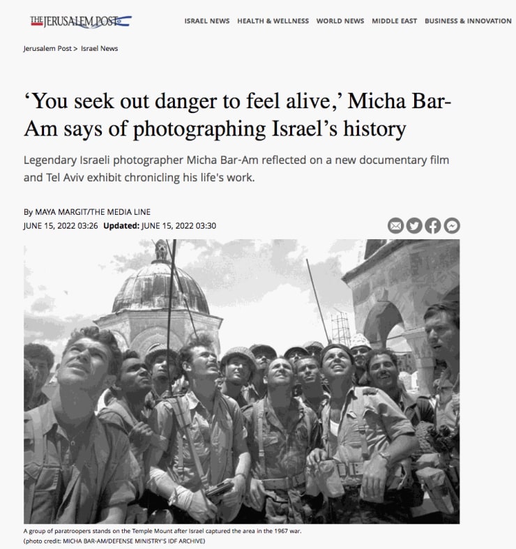 1341 Frames of Love and War featured in the Jerusalem Post