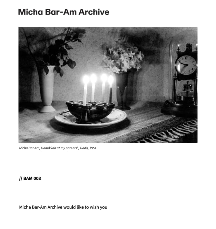 // BAM 003, Happy Hanukkah 2025