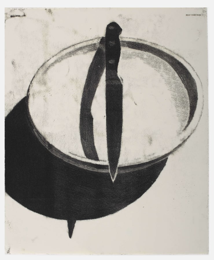 Joel Werring, Bowl and Knife (2024) - Monotype