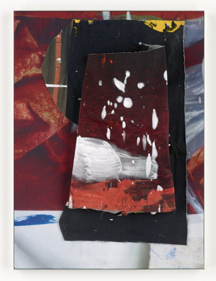 Peter Lamb, Bardabunga (2017) - dye sublimated print, acrylic and collage on display fabric