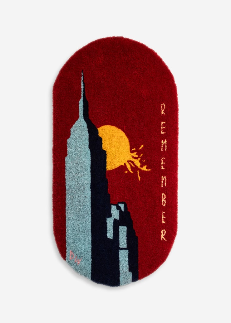 Empire Dream, 2025 Hand tufted in New Zealand wool 47 1/4 x 23 5/8 inches (120 x 60 cm)