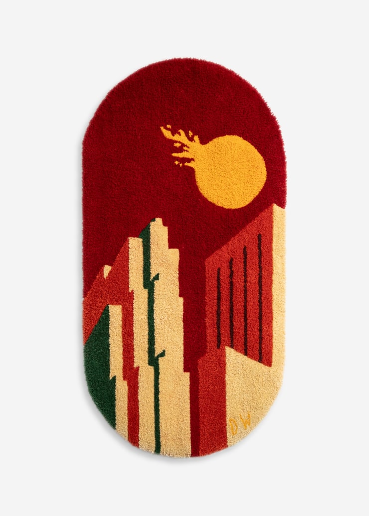 Rockefeller Dream, 2025 Hand tufted in New Zealand wool 47 1/4 x 23 5/8 inches (120 x 60 cm)