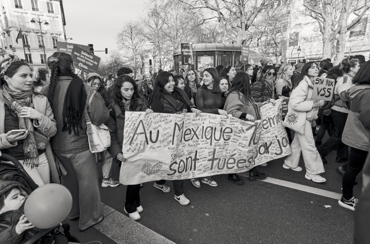 la Journée internationale des droits des femmes à Paris, France.