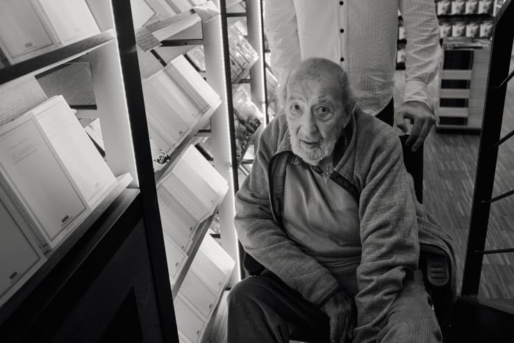 Ara Güler, à la librairie, Istanbul le 29 septembre 2018