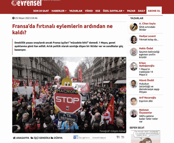 2023 Fransa emeklilik reformu protestoları