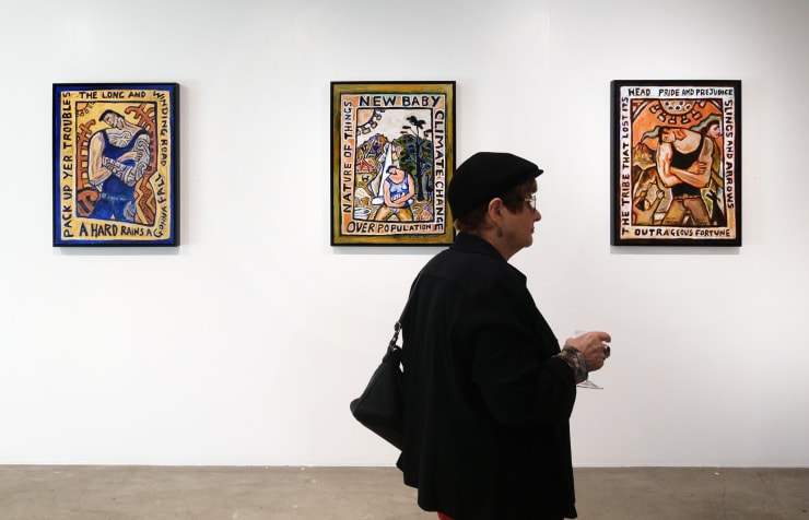 Nigel brown exhibition opening