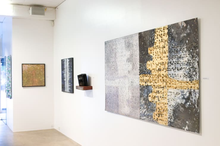 Exhibition installation by multimedia artist Peter Panyoczki