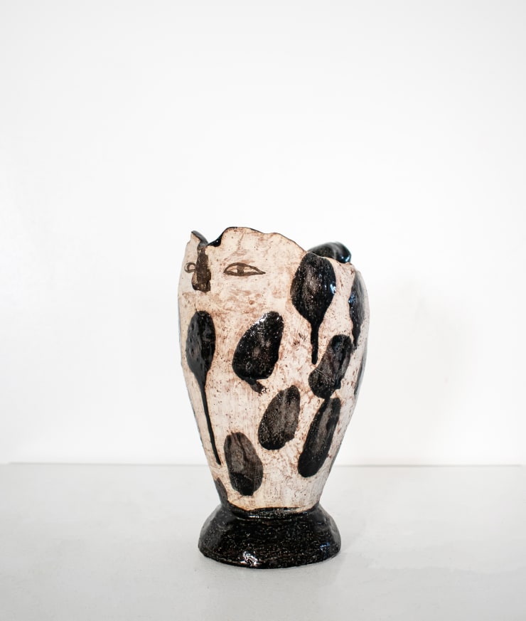 Bronwynne Cornish, Owl Jug (Black) I, 2023