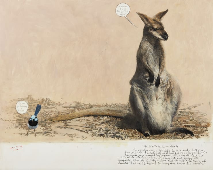 Ray Ching, The Snake & the Wallaby p. 174-175 , 2017